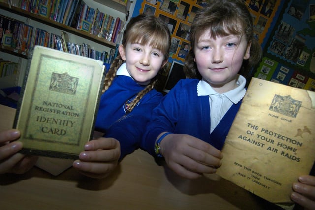Pupils from Ruswarp Primary School embark on their Second World War project.