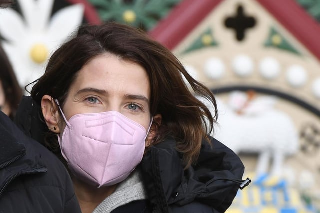 Cobie Smulders, who also starred in How I Met Your Mother, leaves The Piece Hall in Halifax