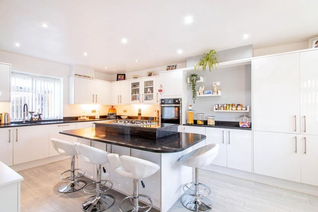 The heart of the home is the open plan kitchen diner.