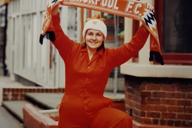 Supporter Helen Atherton in April 1996