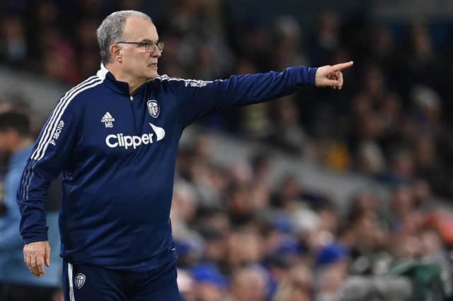 POINTS TO PONDER: For Whites boss Marcelo Bielsa who has continually had to deal with a raft of injuries this season. Photo by PAUL ELLIS/AFP via Getty Images.