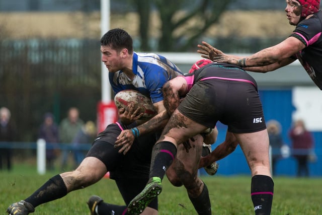 Ross Divorty in action for Halifax RLFC's reserve side during the 40-8 pre-season win over South Wales Scorpions U20s at Siddal.