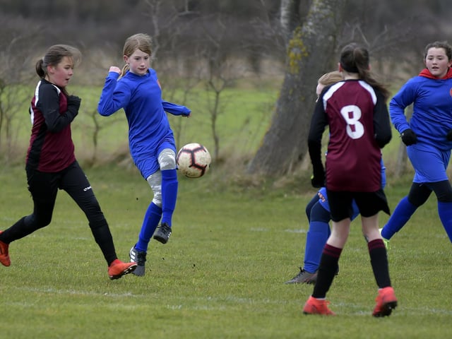 Scarborough Ladies Under-12s 1 Fulford Under-12s 4 in City of York Girls League Cup
Photo by Richard Ponter