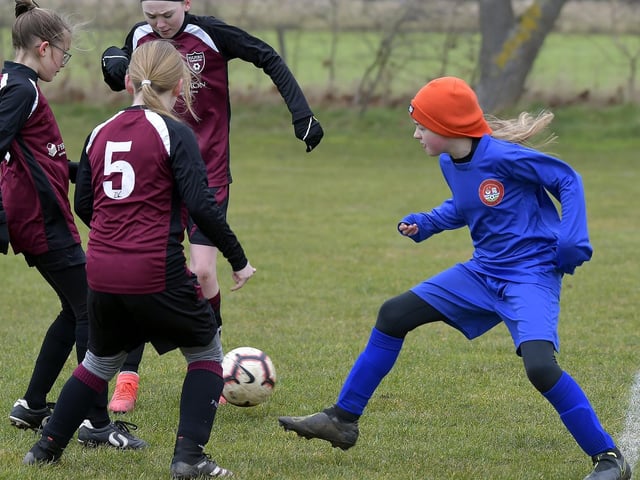 Scarborough Ladies Under-12s 1 Fulford Under-12s 4 in City of York Girls League Cup

Photo by Richard Ponter