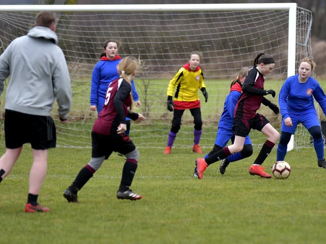 Scarborough Ladies Under-12s 1 Fulford Under-12s 4 in City of York Girls League Cup

Photo by Richard Ponter