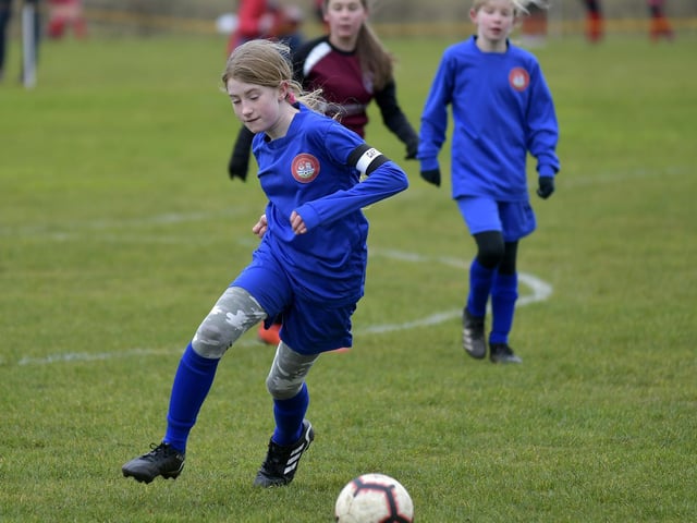 Scarborough Ladies Under-12s skipper on the attack