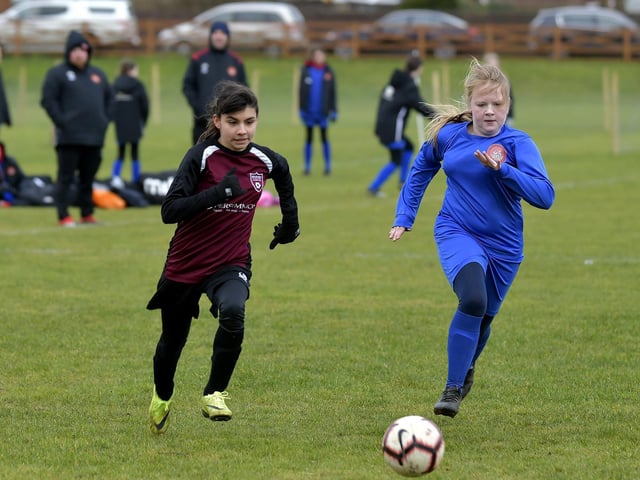 Scarborough Ladies Under-12s 1 Fulford Under-12s 4 in City of York Girls League Cup

Photo by Richard Ponter