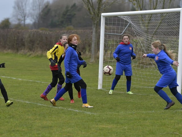 Scarborough Ladies Under-12s 1 Fulford Under-12s 4 in City of York Girls League Cup

Photo by Richard Ponter