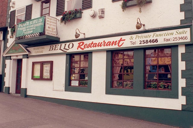 Bello Restaurant was a very popular eatery, due to its quality food at reasonable prices
