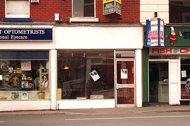 These shops have now been demolished to make way for student housing
