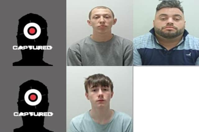 These are three of the most wanted men in Lancashire. (Credit: Lancashire Police)