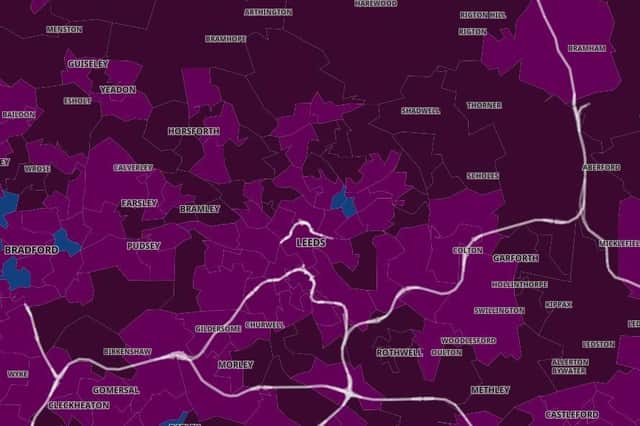 Here are the Leeds areas with the highest Covid rates  (Photo: Gov.uk)