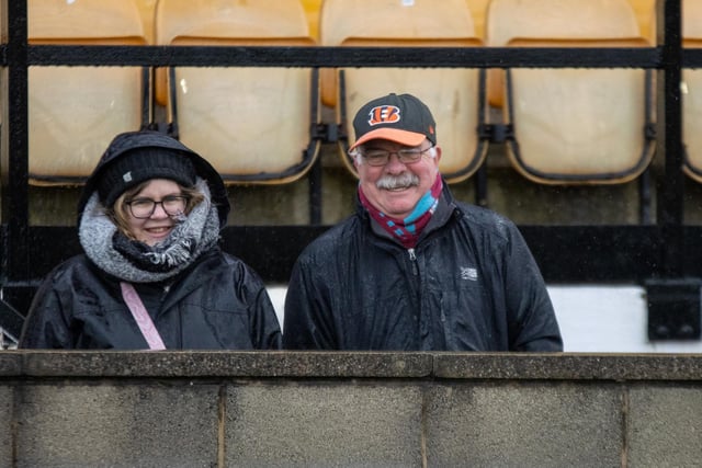Supporters at Emley's Fantastic Media Welfare ground. Picture: Mark Parsons