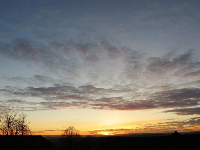 Sunset over Heckmondwike, by Keith Wilson