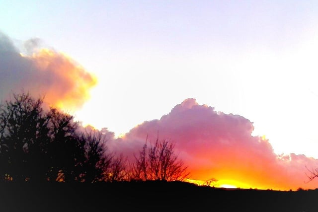 Sunset over Birstall, by Donna Ramsden