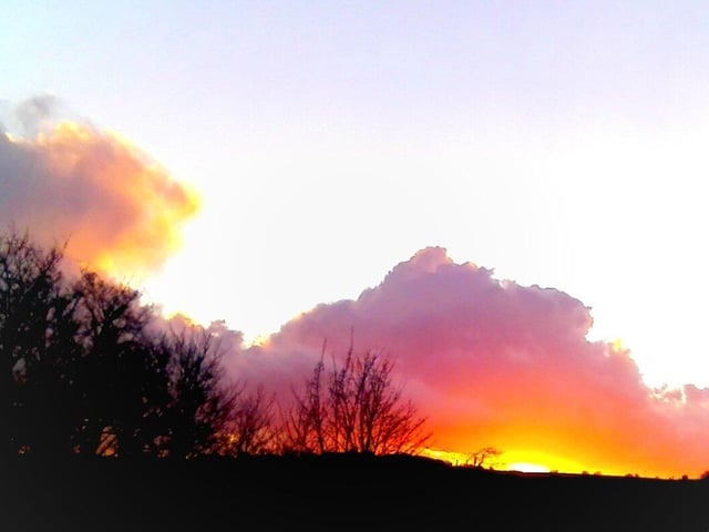 Sunset over Birstall, by Donna Ramsden