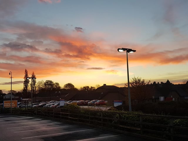Sunrise over Dewsbury, by Paul Sugden