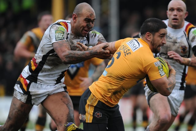 Rangi Chase in action against Bradford Bulls in a game in which Castleford Tigers lost 20-12. Head coach Ian Millward blamed a low completion rate for the surprise loss in his comments made to the Express.