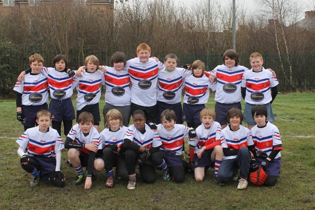 Castleford RUFC under 12s proudly wearing their new kit in a picture from the February 16, 2012 edition.