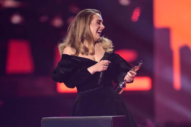 Adele won artist of the year, album of the year and British song of the year at the 2022 Brit awards (Photo by Gareth Cattermole/Getty Images)