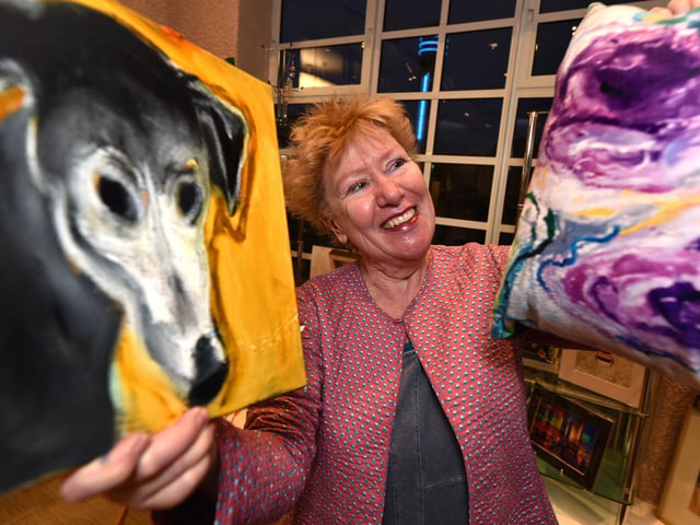Retired teacher and costume designer Lizzie Skyhall moved from London  to Scarborough – on the recommendation of an artist she met on a course in Norfolk – during lockdown last year. She paints in oils and also has a studio at the Old Parcels Office at Scarborough Railway Station. 

She and her dog Mivvy – a Westie Bichon – can often be seen walking in Peasholm Park.