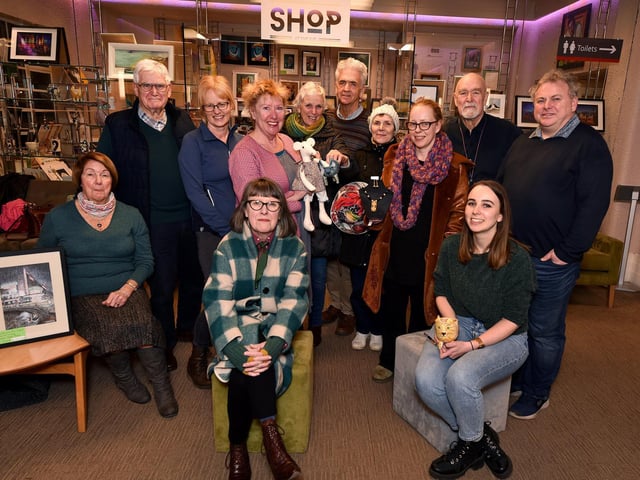 Other artists showing and selling work at the Shop at the SJT include Jenny Weston and Sharon Hodgson.

Customers can also pick up Crofts Chocolates at the outlet.

Opening hours are: Monday, Tuesday and Wednesday from: 5pm to 7.30pm. 

Thursday from noon to 7.30pm; Friday from noon to 2.30pm; from 5pm and 7.30pm and  Saturday from noon to 7.30pm.