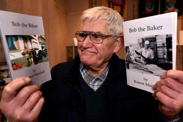Scarborough-based Robert Marshall took up writing after retiring from his bakery business. 

Among the books he has on sale are the autobiographical Bob the Baker and Bob the Biker. He also writes science fiction.