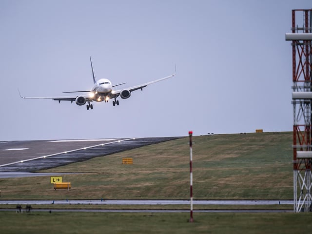 Planes struggled to land at Leeds Bradford Airport due to the winds, with many flights being cancelled or diverted up to Newcastle.
