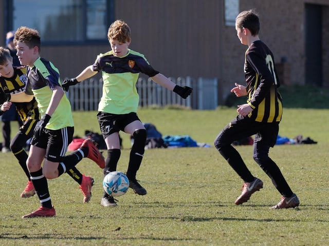 Hunmanby Under-13s on the ball