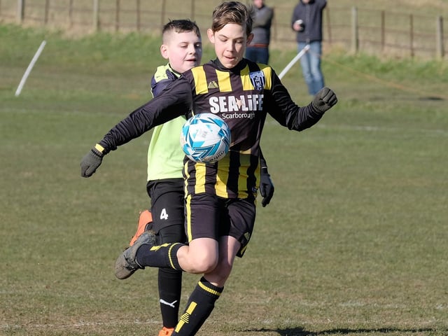 Scalby Under-13s on the charge
