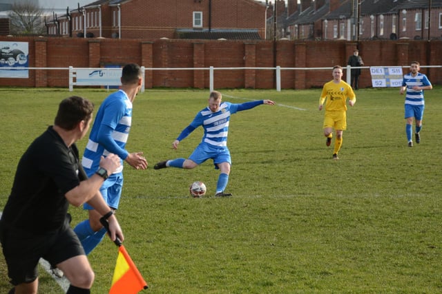 Glasshoughton Welfare launch an attack. Picture: Rob Hare