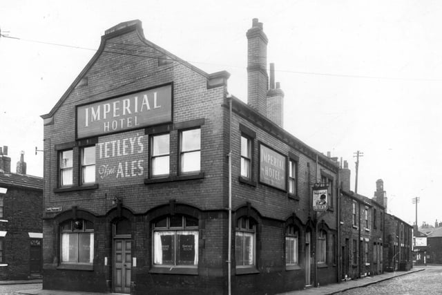 The Tetley's owned Imperial Hotel on Cross Princess Street at Holbeck in April 1959.