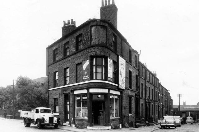 Brooks radio and television service on Wade Lane in Leeds city centre pictured in September 1959.