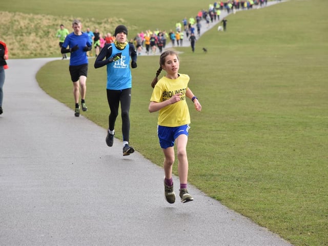 Action from Sewerby parkrun