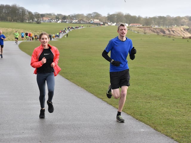 Bridlington Road Runners are all smiles at the parkrun