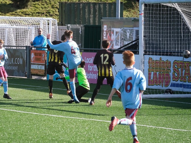 Cayton Under-13s 9 Scalby Under-13s 1 in the Scarborough & District Minor League