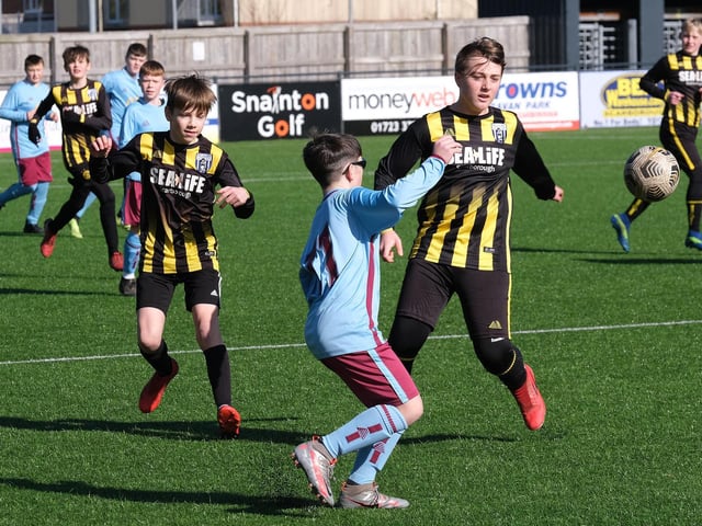 Cayton Under-13s 9 Scalby Under-13s 1 in the Scarborough & District Minor League