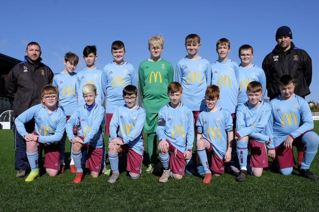 Cayton Under-13s pictured before their 9-01 home win against Scalby Under-13s in the Scarborough & District Minor League