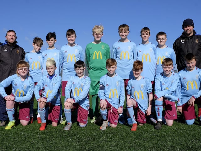 Cayton Under-13s pictured before their 9-01 home win against Scalby Under-13s in the Scarborough & District Minor League