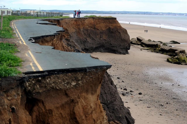 This photo from 2011 shows that 'road to nowhere' in Skipsea from a different angle.  Owing to a European court case, plans to lay a trail right around the English coastline are at risk. Photo Owen Humphreys/PA Wire.