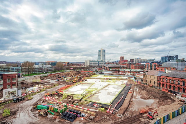 The green space will sit at the heart of a new development which will also provide homes, offices and retail space.