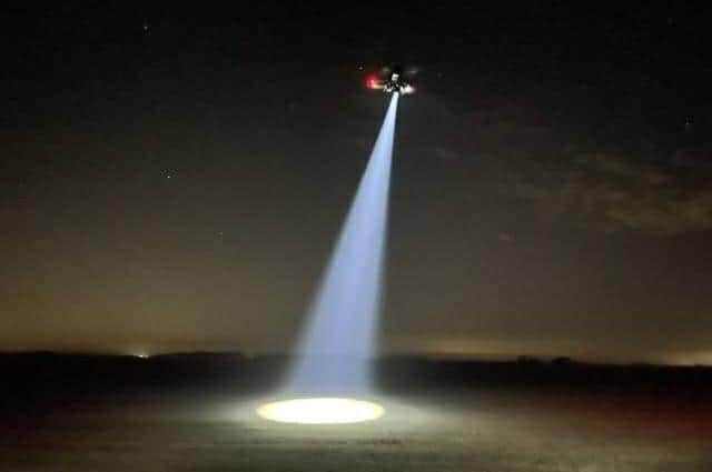 Land was searched using the Humberside Fire and Rescue Service drone.