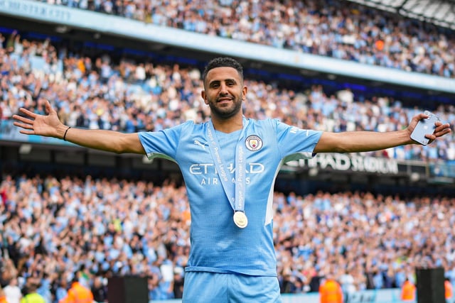 The Manchester City winger earned his place in the side with a score of 71.82. With 11 goals and five assists, the Algerian ranked highly for goal contributions but his most completed passes into the 18-yard box of any forward player helped him stand out to the supercomputer. 