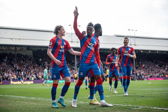 Crystal Palace’s squad cost just over £200million with their most expensive player, Christian Benteke, costing £28million. 