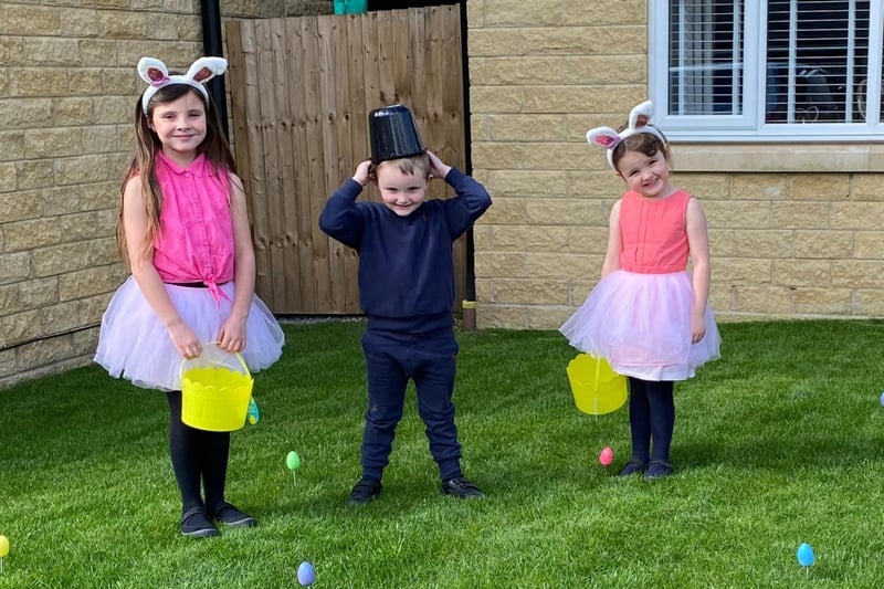 Children on the Valour Park estate in Burnley enjoyed an Easter egg hunt