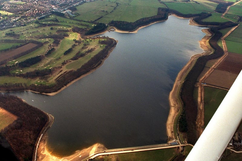 Eccup reservoir was showing signs of drought.