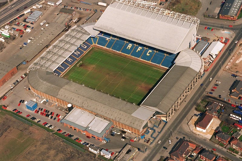 No bird's eye view of Leeds would be complete without featuring Elland Road. Leeds United finished the 1995/96 season in 13th position.