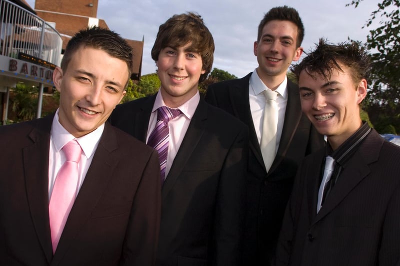 Carr Hill sixth form Prom night at Barton Grange, Danny Heaton, Ciaran Mulholland, Sam Chesney and Andrew Pate