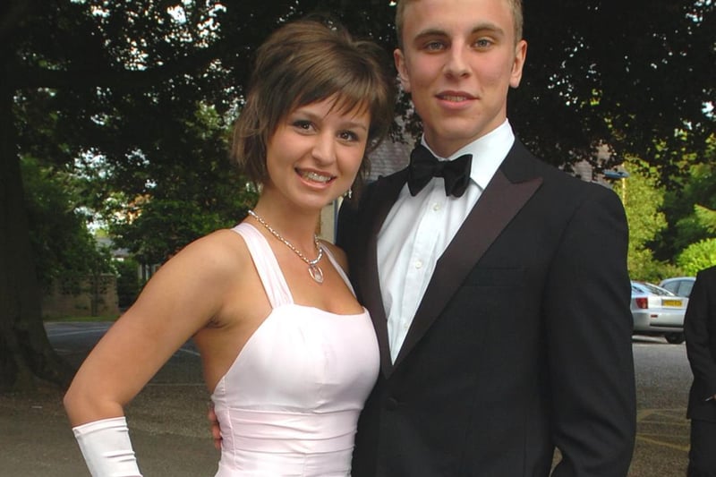 Schools prom 2009 at Kirkham Grammar School Sixth Form. Grace Garlington and Charlie O'Flaherty.