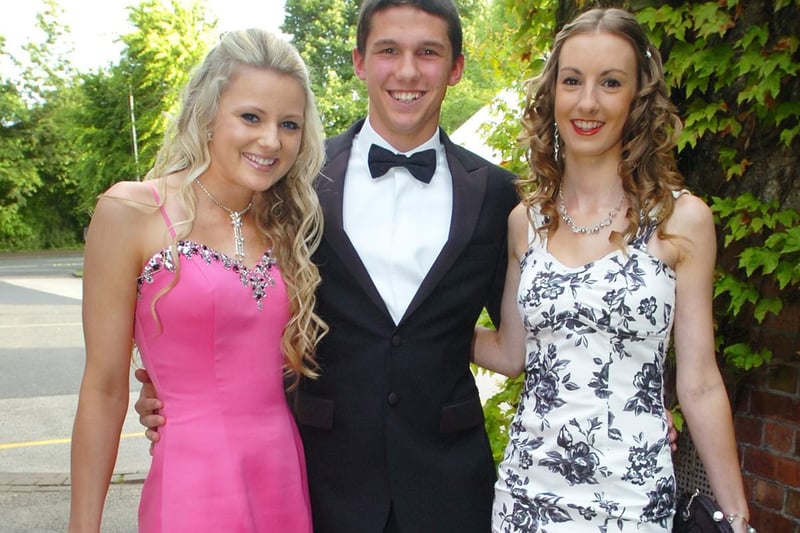Schools prom 2009 at Kirkham Grammar School Sixth Form.
Pic L-R: Lucy Knowles, James Moncrieff and Corin Heney.